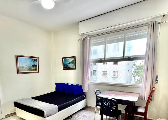 Studio 308 Nas Pitangueiras - Na Quadra Da Praia! Guarujá