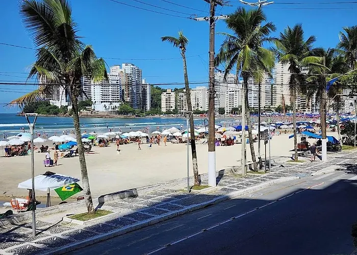 Apto Vista Para O Mar Asturias Guarujá